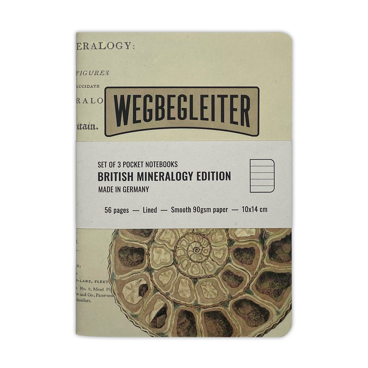 3-tlg. Notizheft-Set "British Mineralogy"