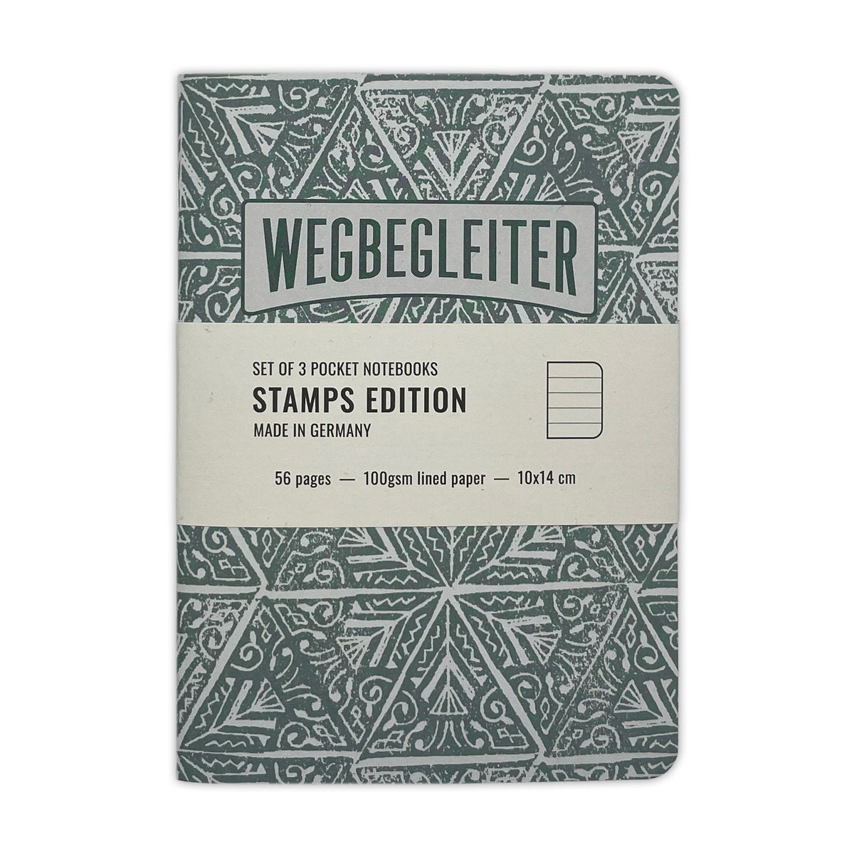 3-tlg. Notizheft-Set "Stamps"