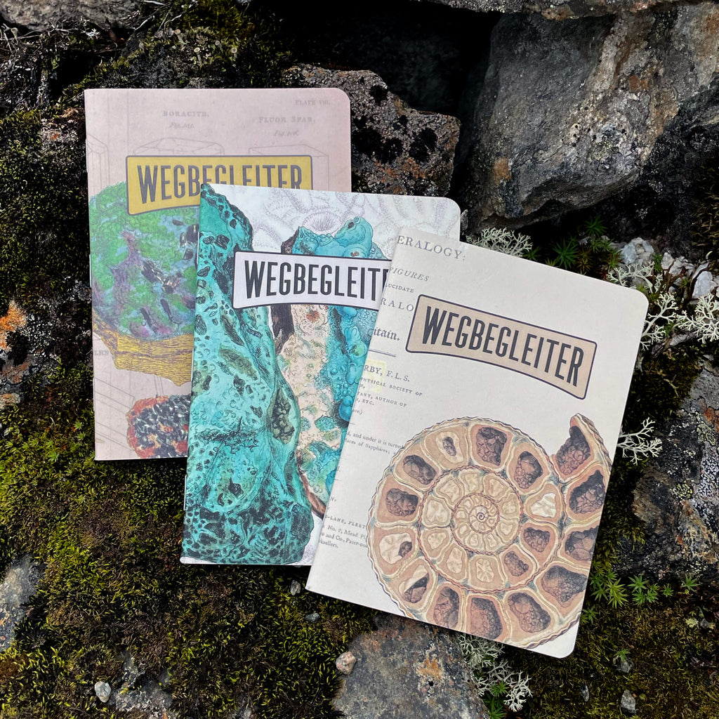 3-tlg. Notizheft-Set "British Mineralogy"