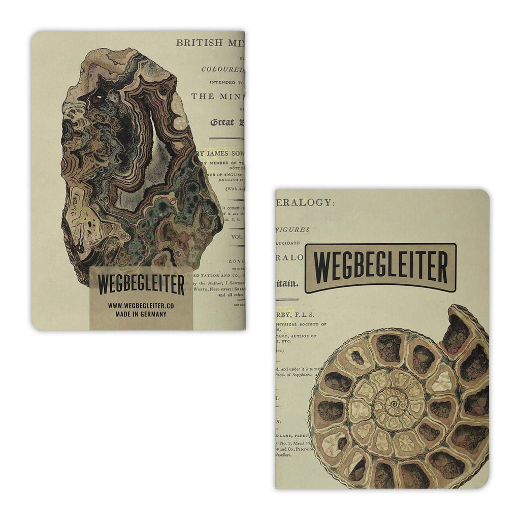 3-tlg. Notizheft-Set "British Mineralogy"
